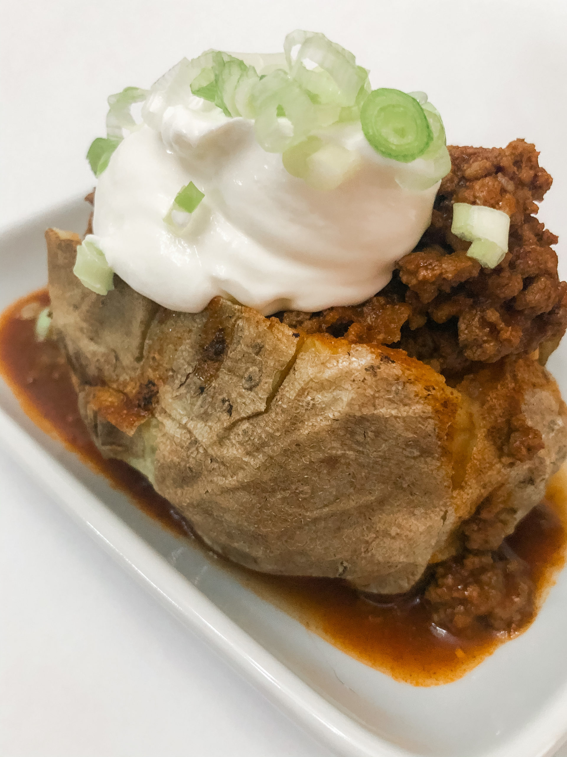 Loaded Chili Baked Potato