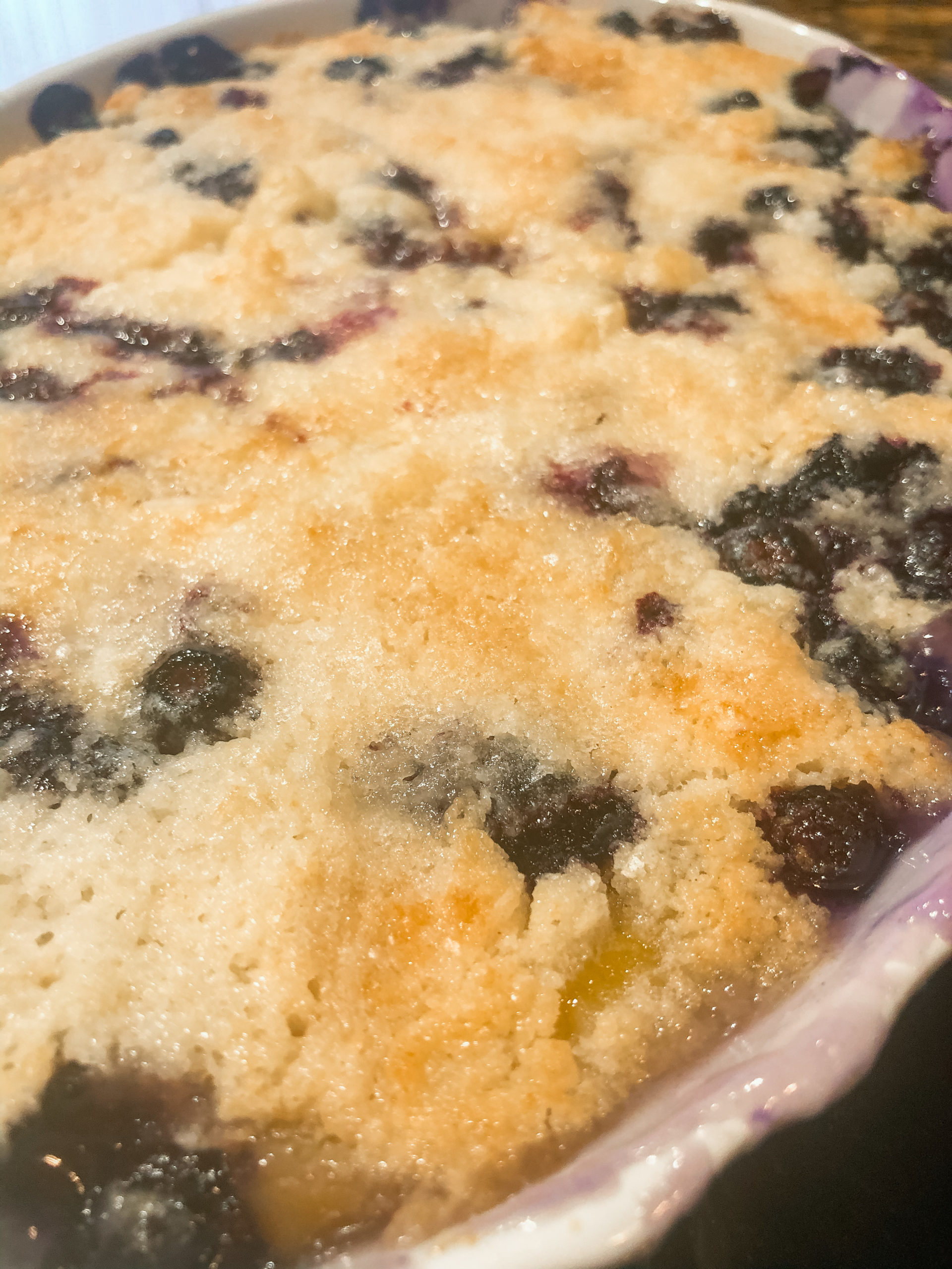 Peach Blueberry Cobbler