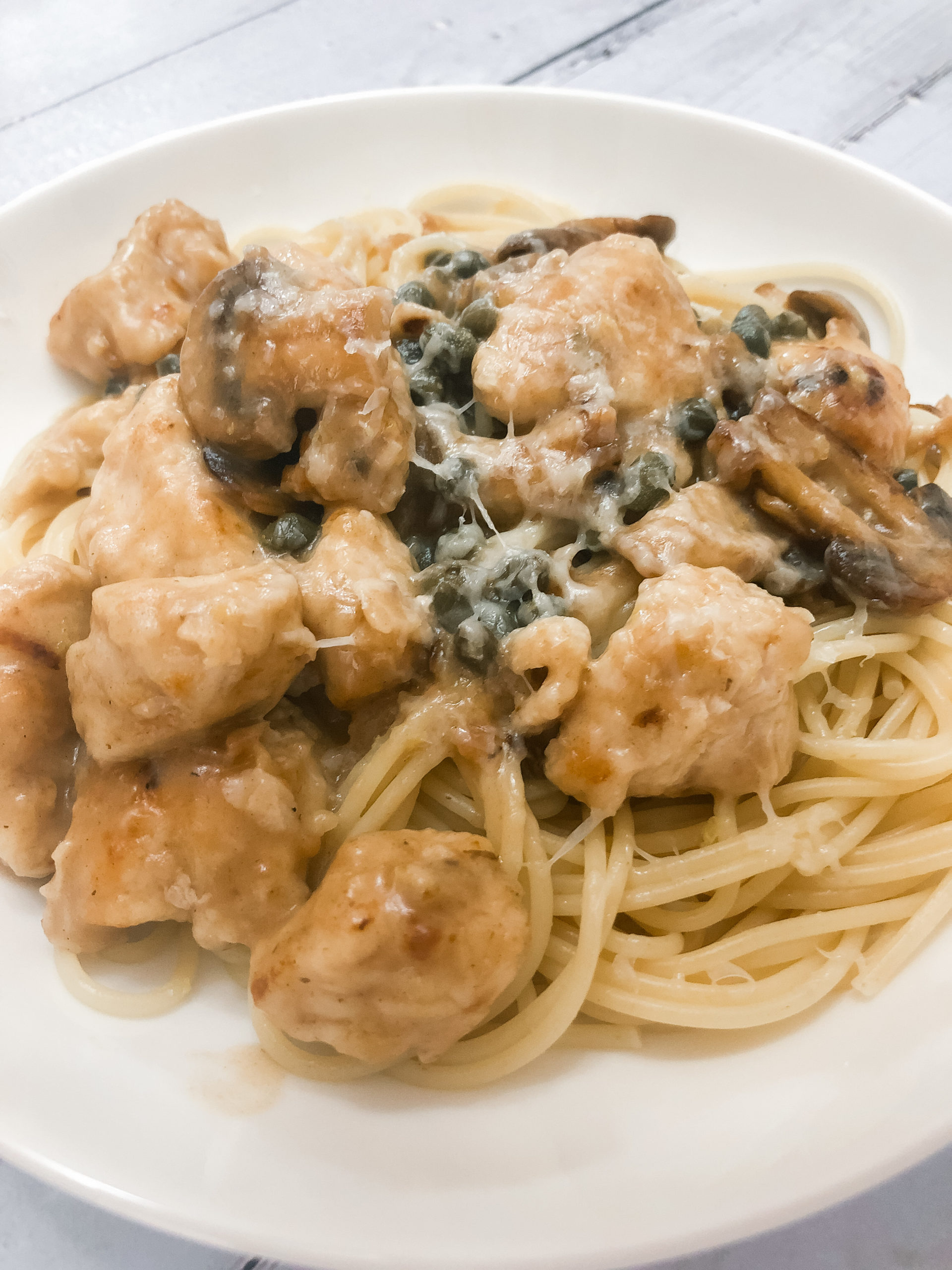 Creamy Chicken & Mushroom Piccata