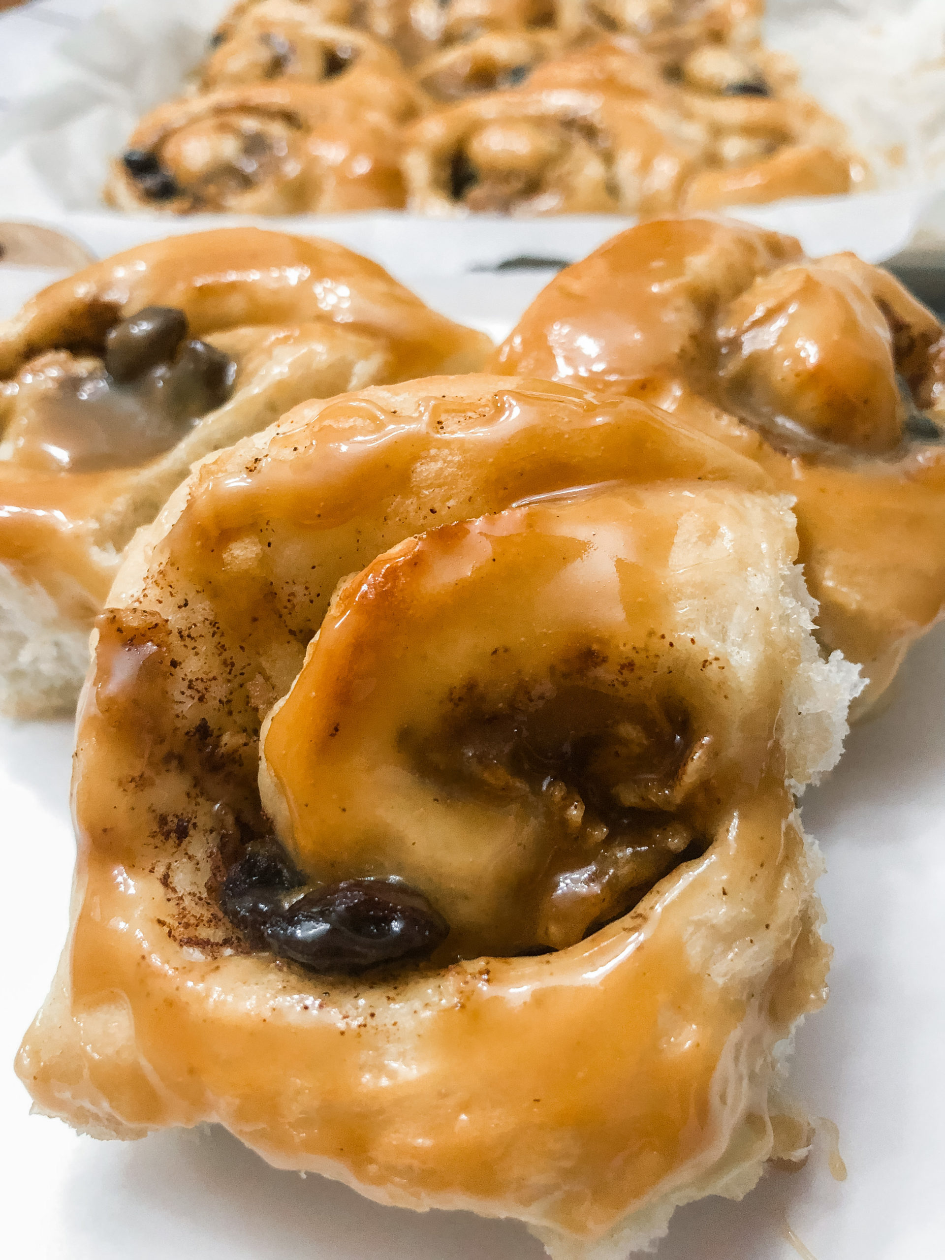 Caramel Apple Cinnamon Rolls