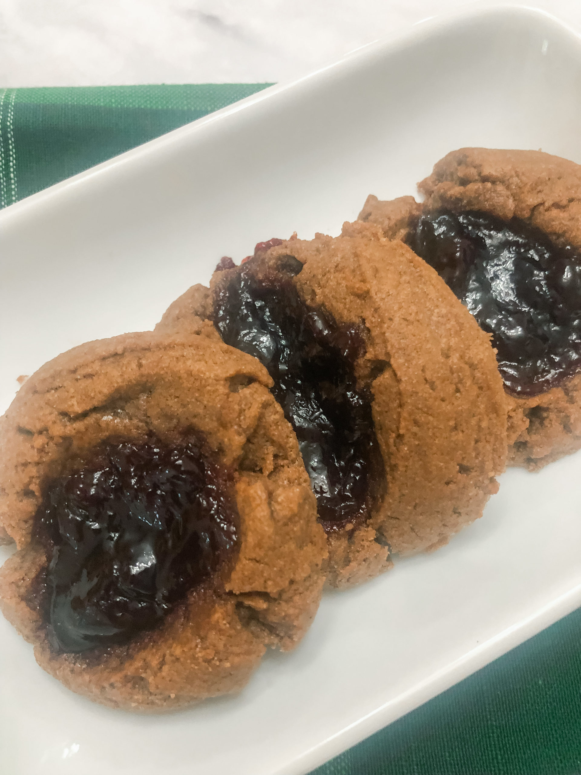 Chocolate Cherry Thumbprints