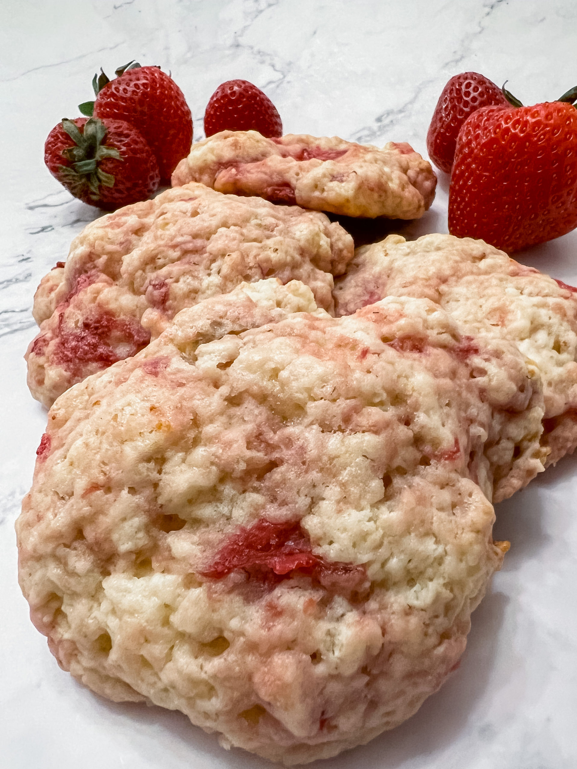 Strawberry & Cream Biscuits