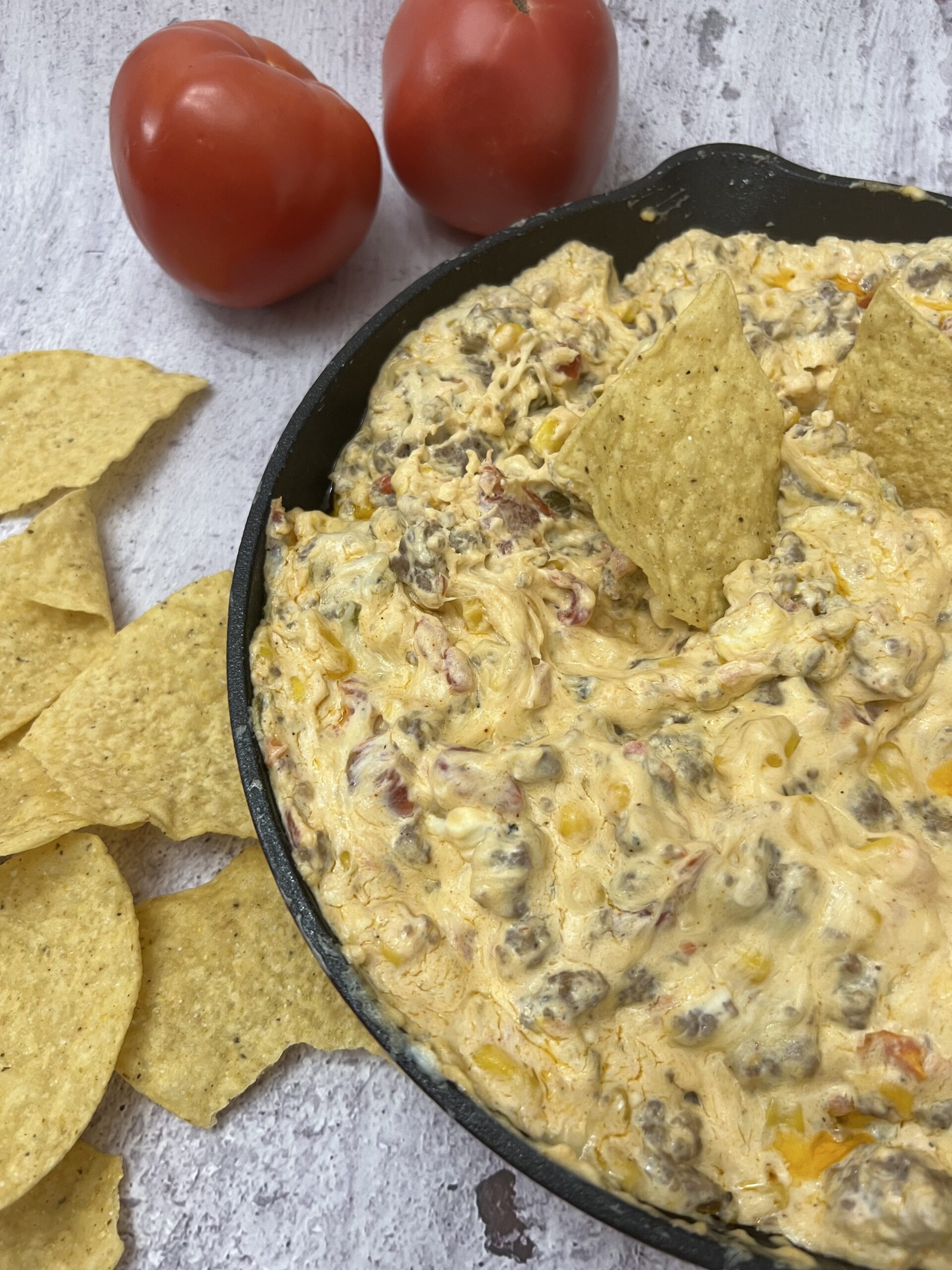 Spicy Sausage & Corn Dip