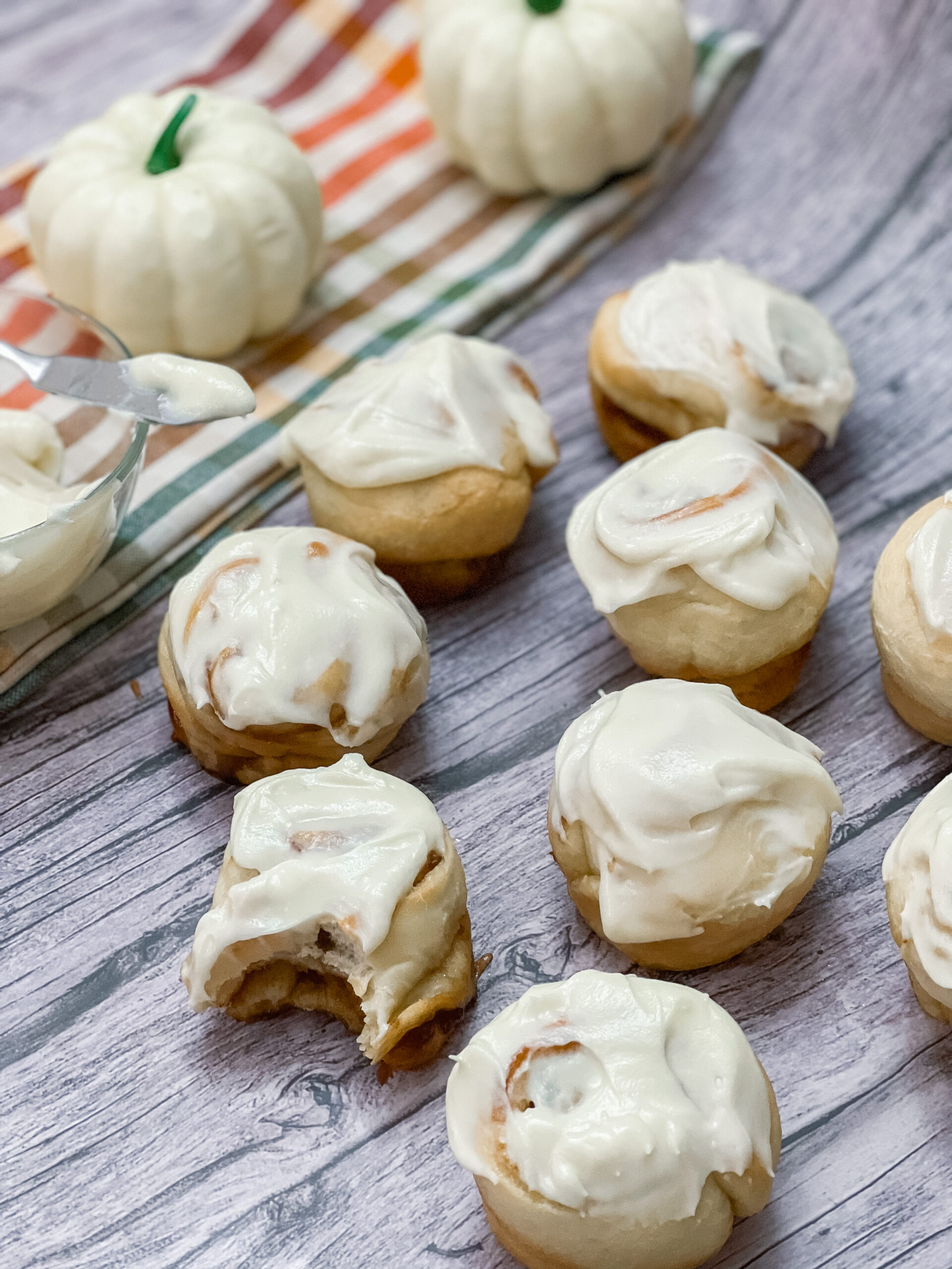 Apple Butter Rolls with Cream Cheese Icing