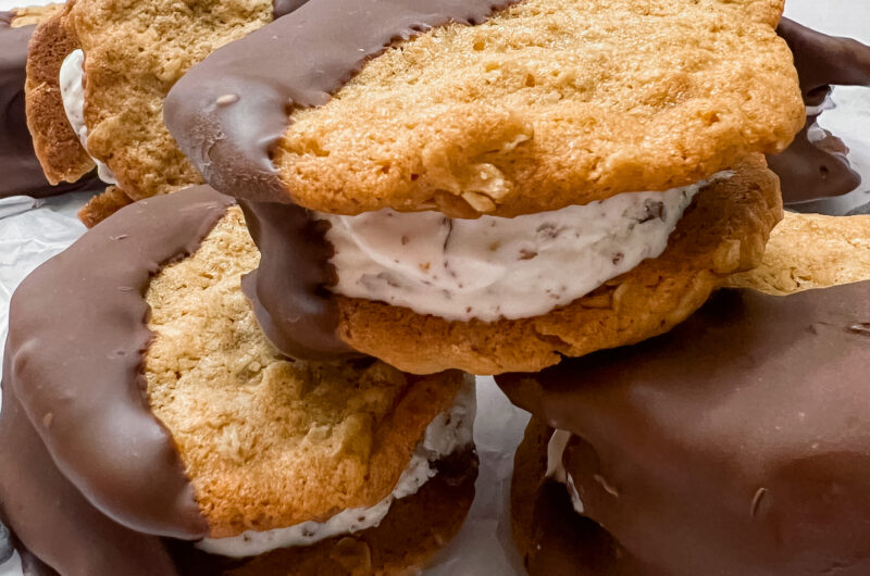 Chocolate Covered Ice Cream Sandwiches