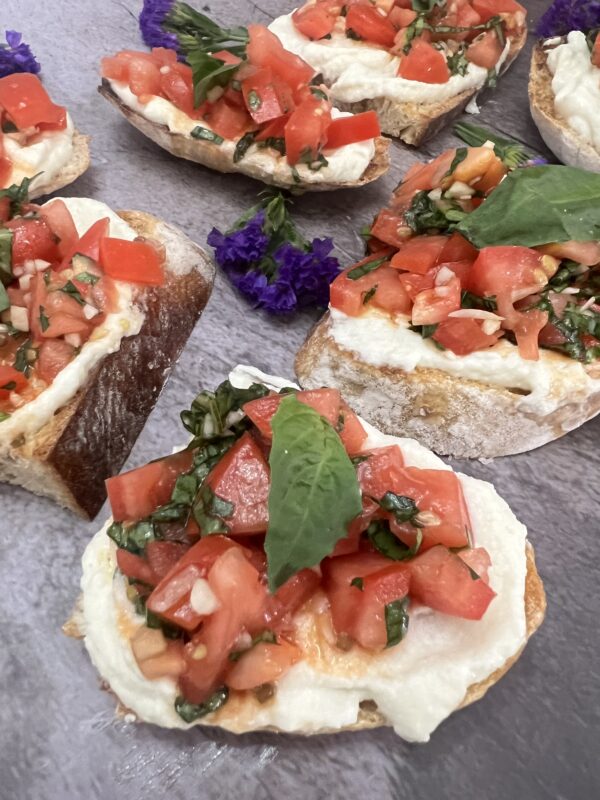 Creamy Ricotta & Bruschetta Toast