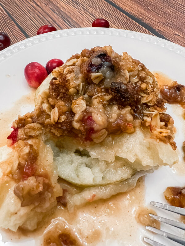 Cranberry & Walnut Stuffed Apples