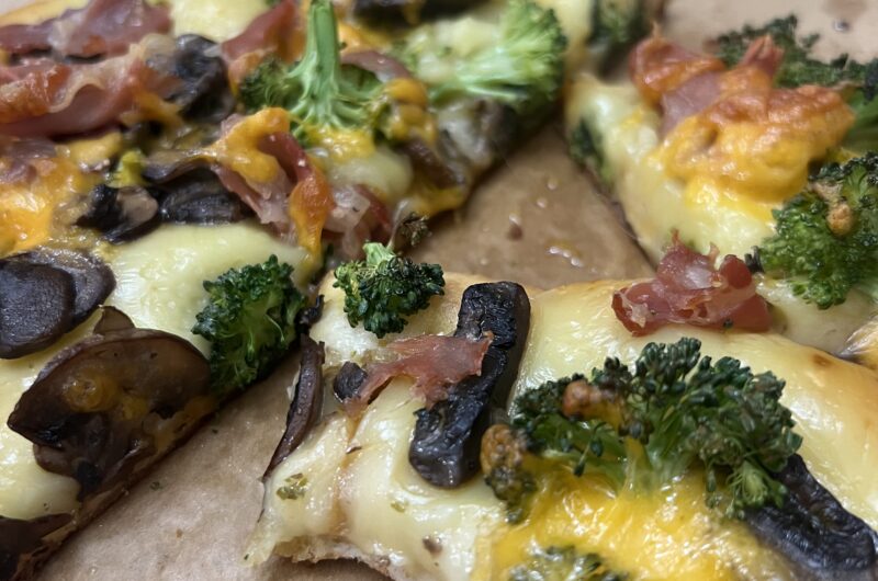 Mushroom, Broccoli & Prosciutto Flatbread