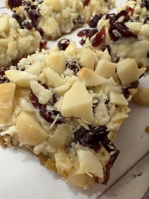 Cranberry-Macadamia Magic Cookie Bars